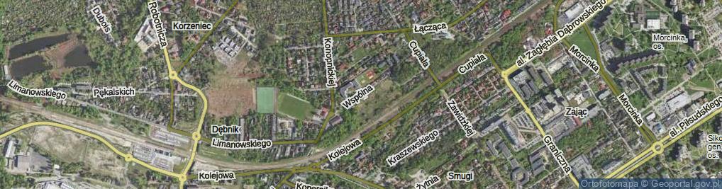 Zdjęcie satelitarne Wspólna ul.